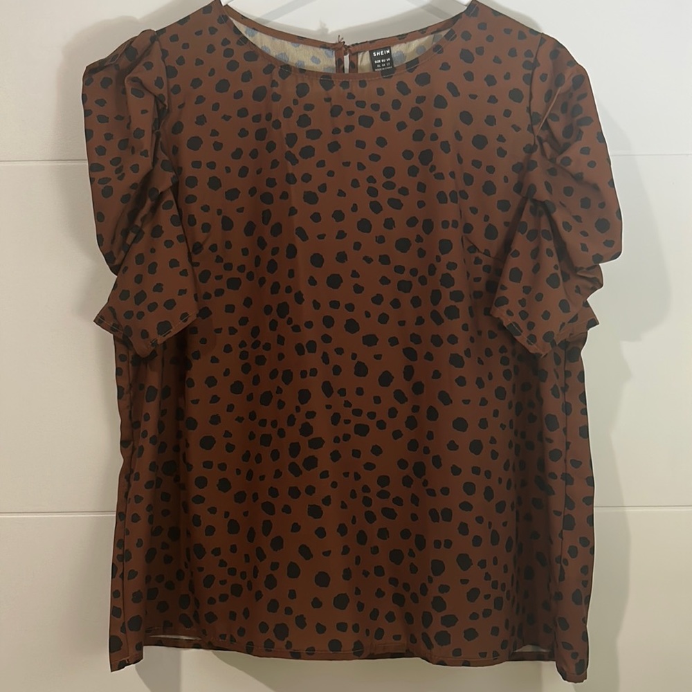 SHEIN Dalmatian Dot Shirt
